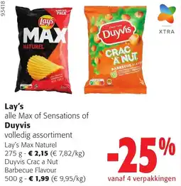 Colruyt Lay's alle Max of Sensations of Duyvis aanbieding