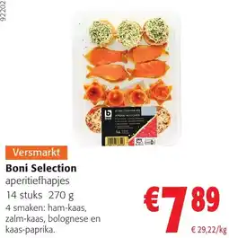 Colruyt Boni Selection aperitiefhapjes aanbieding