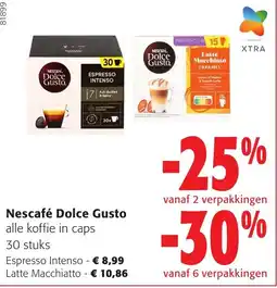 Colruyt Nescafé Dolce Gusto alle koffie in caps aanbieding