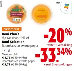 Colruyt Boni Plan't dip Mexican Chili of Boni Selection aanbieding