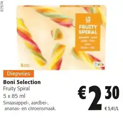 Colruyt Boni Selection Fruity Spiral aanbieding