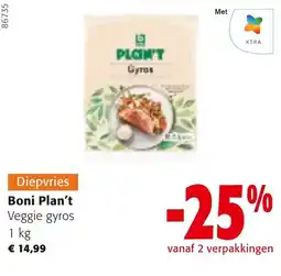 Colruyt Boni Plan't veggie gyros aanbieding