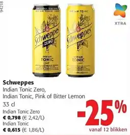 Colruyt Schweppes Indian Tonic aanbieding