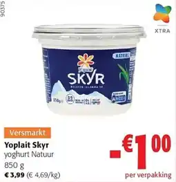 Colruyt Yoplait Skyr yoghurt Natuur aanbieding