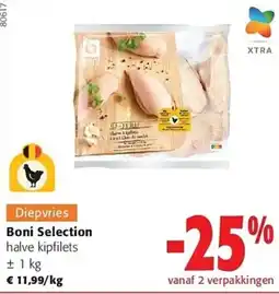 Colruyt Diepvries Boni Selection halve kipfilets aanbieding