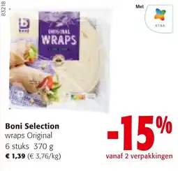 Colruyt Boni Selection wraps Original aanbieding