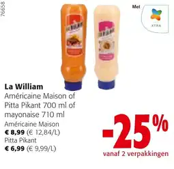 Colruyt La William américaine maison of pitta pikant aanbieding