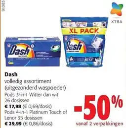 Colruyt Dash volledig assortiment aanbieding