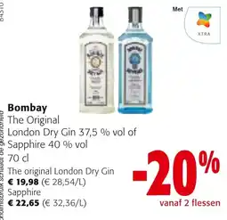 Colruyt Bombay the original london dry gin aanbieding