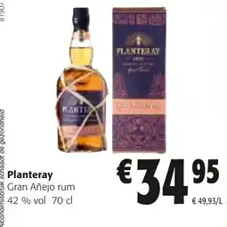 Colruyt Planteray Gran Añejo rum aanbieding