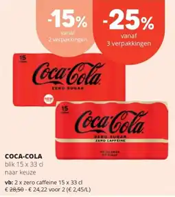 Spar Coca-Cola aanbieding