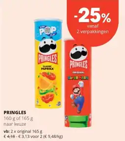 Spar Pringles aanbieding