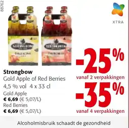 Colruyt Strongbow Gold Apple of Red Berries aanbieding