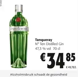 Colruyt Tanqueray n° ten distilled gin aanbieding
