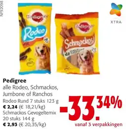 Colruyt Pedigree alle Rodeo, Schmackos, Jumbone of Ranchos aanbieding