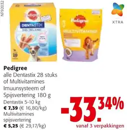Colruyt Pedigree alle Dentastix 28 stuks of Multivitamines aanbieding