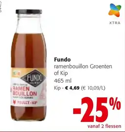 Colruyt Fundo ramenbouillon groenten of kip aanbieding