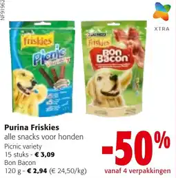 Colruyt Purina Friskies alle snacks voor honden aanbieding