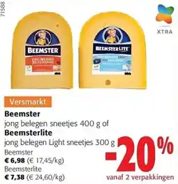 Colruyt Beemster jong belegen sneetjes aanbieding