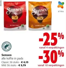 Colruyt Senseo alle koffie in pads aanbieding