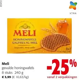 Colruyt Meli gevulde honingwafels aanbieding