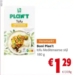 Colruyt boni plan't tofu aanbieding