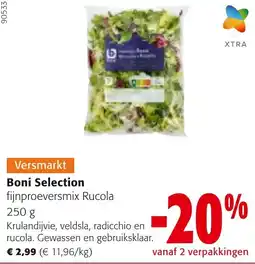 Colruyt Boni Selection fijnproeversmix rucola aanbieding