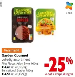 Colruyt Garden Gourmet volledig assortiment aanbieding