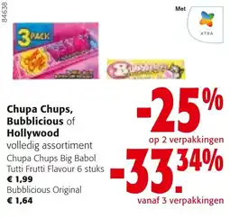 Colruyt Chupa Chups, Bubblicious of Hollywood aanbieding