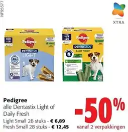 Colruyt Pedigree dentastix light of daily fresh aanbieding