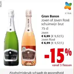 Colruyt Gran Baron schuimwijn brut aanbieding