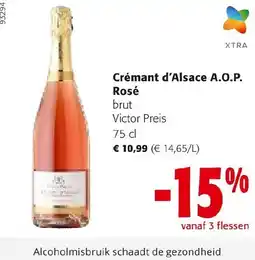 Colruyt Crémant d'Alsace A.O.P. Rosé aanbieding