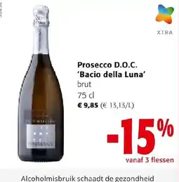 Colruyt Prosecco D.O.C. 'Bacio della Luna' aanbieding
