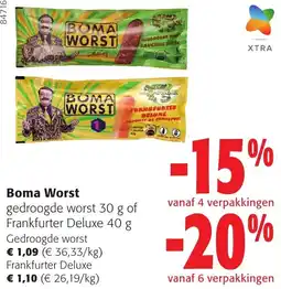 Colruyt Boma Worst aanbieding