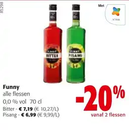 Colruyt Funny alle flessen aanbieding