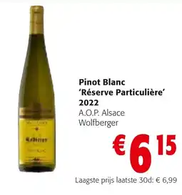 Colruyt Pinot blanc reserve particuliere aanbieding
