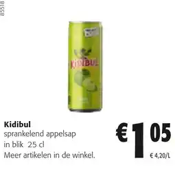 Colruyt Kidibul sprankelend appelsap aanbieding
