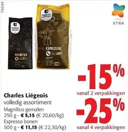 Colruyt Charles Liégeois volledig assortiment aanbieding