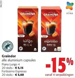 Colruyt Graindor alle aluminium capsules aanbieding