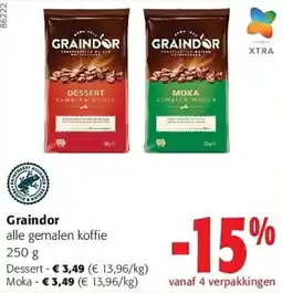 Colruyt Graindor alle gemalen koffie aanbieding
