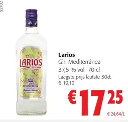 Colruyt Larios Gin Mediterránea aanbieding
