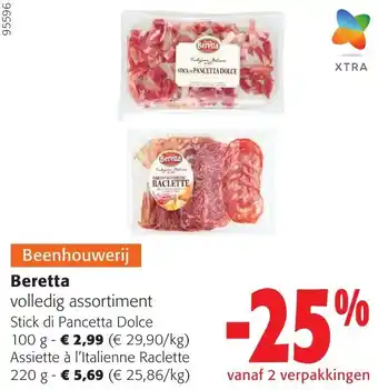 Colruyt Beretta volledig assortiment aanbieding