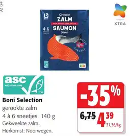 Colruyt Boni Selection gerookte zalm aanbieding