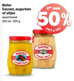 Spar Bister sauzen, augurken of uitjes aanbieding