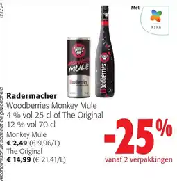 Colruyt Radermacher Woodberries Monkey Mule aanbieding