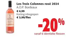 Colruyt Les Trois Colonnes rosé aanbieding