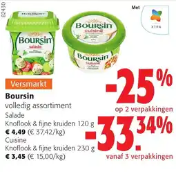 Colruyt Boursin volledig assortiment aanbieding