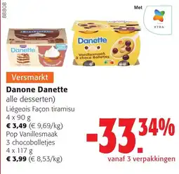Colruyt Danone Danette alle desserten aanbieding