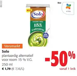 Colruyt Solo plantaaardig alternatief aanbieding
