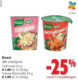 Colruyt Knorr alle snackpots aanbieding